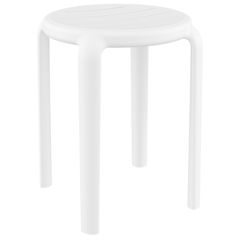 0009617 TOM 45εκ. ΣΚΑΜΠΟ WHITE ΠΟΛ/ΝΙΟΥ 34X34X45εκ. - Image 1
