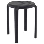 TOM 45εκ. ΣΚΑΜΠΟ BLACK ΠΟΛ/ΝΙΟΥ 34X34X45εκ.