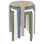 TOM 45εκ. ΣΚΑΜΠΟ OLIVE GREEN ΠΟΛ/ΝΙΟΥ 34X34X45εκ. - Image 3