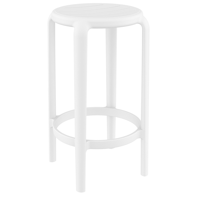 0009634 TOM 65εκ. ΣΚΑΜΠΟ WHITE ΠΟΛ/ΝΙΟΥ 36X36X65εκ. - Image 1