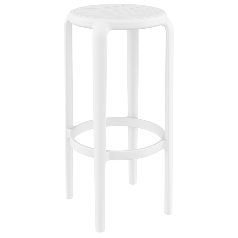 0009650 TOM 75εκ. ΣΚΑΜΠΟ WHITE ΠΟΛ/ΝΙΟΥ 36X36X75εκ. - Image 1