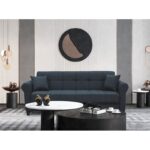 AZUR GREY ΥΦΑΣΜΑ 3ΘΕΣΙΟΣ ΚΑΝΑΠΕΣ/ΚΡΕΒΑΤΙ ΜΕ ΑΠΟΘ.ΧΩΡΟ 210X80X75εκ.