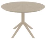 SKY TAUPE Φ105X74εκ. ΤΡΑΠΕΖΙ ΠΟΛ/ΝΙΟΥ