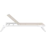 TROPIC ΞΑΠΛΩΣΤΡΑ WHITE/TAUPE ΑΛΟΥΜ-ΠΟΛ/ΝΙΟΥ 210X72X31εκ. - Image 2