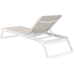 TROPIC ΞΑΠΛΩΣΤΡΑ WHITE/TAUPE ΑΛΟΥΜ-ΠΟΛ/ΝΙΟΥ 210X72X31εκ. - Image 3