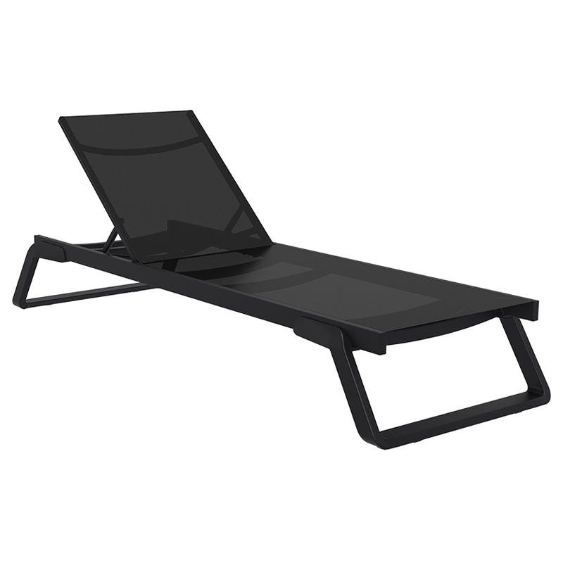 0009715 TROPIC ΞΑΠΛΩΣΤΡΑ BLACK/BLACK ΑΛΟΥΜ-ΠΟΛ/ΝΙΟΥ 210X72X31εκ. - Image 1