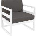 MYKONOS ΜΑΞΙΛΑΡΙ ΠΛΑΤΗΣ DARK GREY 65Χ35Χ16/9εκ.