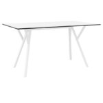 MAX ΤΡΑΠΕΖΙ 140X80Χ74εκ. WHITE LAMINATE 12mm