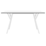 MAX ΤΡΑΠΕΖΙ 140X80Χ74εκ. WHITE LAMINATE 12mm - Image 2