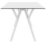 MAX ΤΡΑΠΕΖΙ 140X80Χ74εκ. WHITE LAMINATE 12mm - Image 3