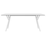 MAX ΤΡΑΠΕΖΙ 180X90Χ74εκ. WHITE LAMINATE 12mm - Image 2