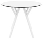 MAX ΤΡΑΠΕΖΙ Φ90Χ74εκ. WHITE LAMINATE 12mm - Image 2