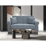 LENA GREY ΥΦΑΣΜΑ 2ΘΕΣΙΟΣ ΚΑΝΑΠΕΣ/ΚΡΕΒΑΤΙ ΜΕ ΑΠΟΘ.ΧΩΡΟ 150Χ80Χ75εκ.