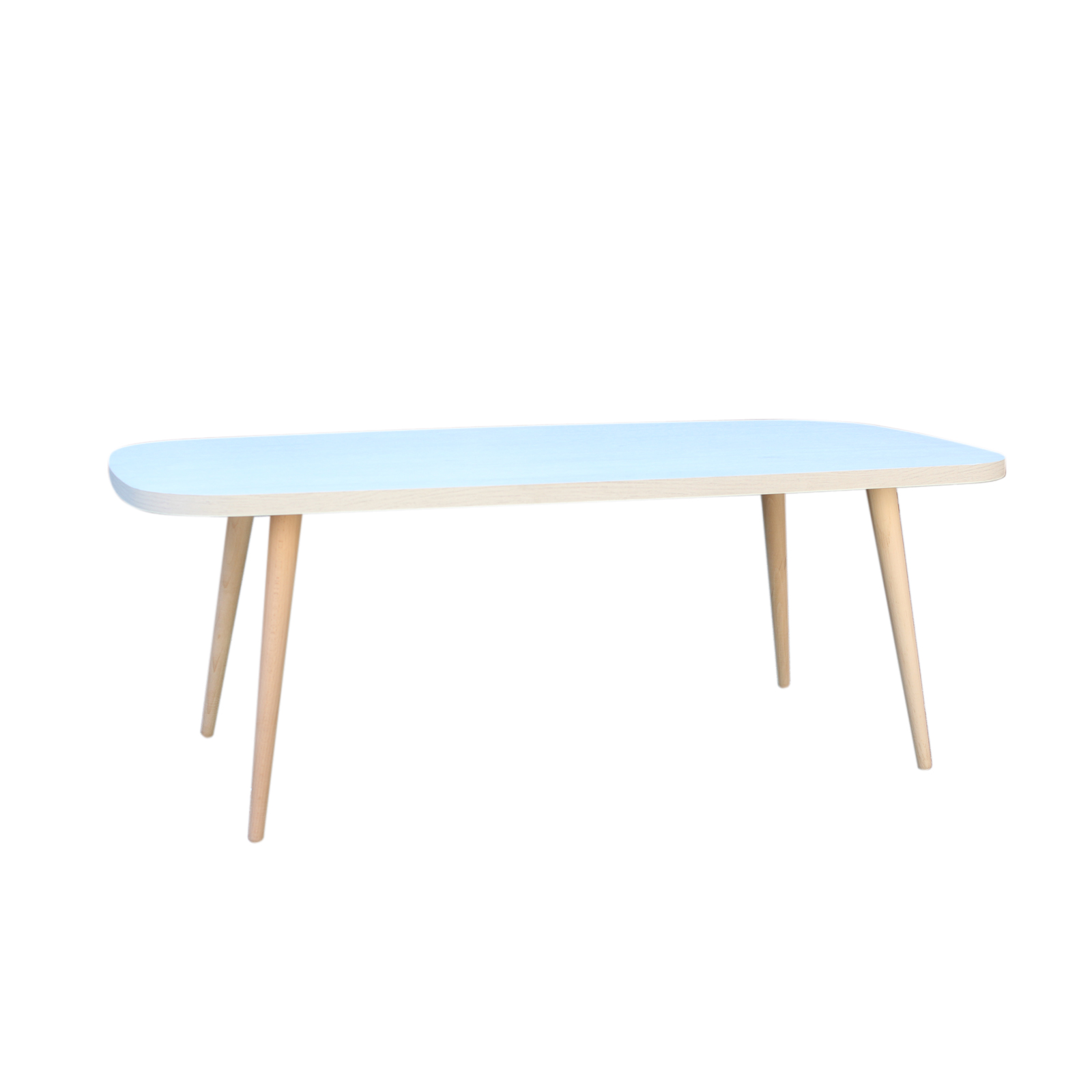 001-00260 Τραπεζάκι σαλονιού "SOFIA" σε χρώμα λευκό ρουστίκ 120x60x44 - Image 1