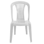 Καρέκλα "POSEIDON" πλαστική σε χρώμα λευκό 42x49x86