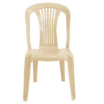 Καρέκλα "POSEIDON" πλαστική σε χρώμα μπεζ 42x49x86