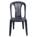 Καρέκλα "POSEIDON" πλαστική σε χρώμα ανθρακί 42x49x86