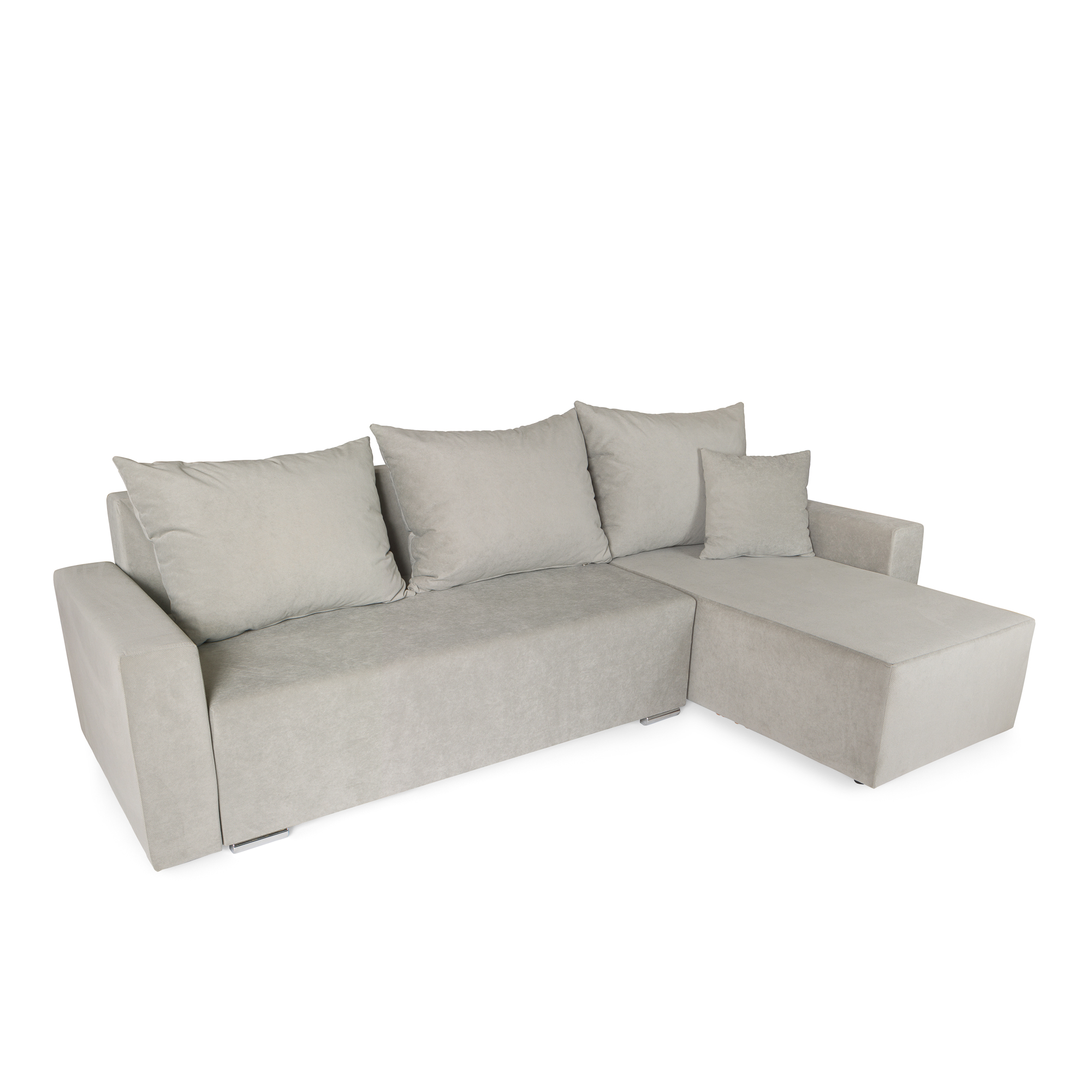 001-00573 Γωνιακός καναπές-κρεβάτι αριστερή γωνία Bell μπεζ 250x150x88 - Image 1