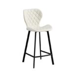 MARTIN OFF WHITE ΥΦΑΣΜΑ(Σ2)66εκ. ΣΚΑΜΠΟ ΜΕΤΑΛΛΙΚΟ 45X49X66-98εκ.