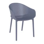 Σετ Τραπεζαρίας 9τμχ Vegas Sky Dark Grey 100X180/220Χ75εκ. - Image 2