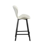 Σκαμπό Μπάρ 2τμχ Martin 66εκ. Off White Ύφασμα 45x49x66-98εκ. - Image 2