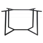 BISTRO ΨΗΛΗ 110X60X105εκ. ΒΑΣΗ ΜΕΤΑΛΛΙΚΗ ΜΕ ΡΕΓ/ΡΟΥΣ ΜΑΥΡΗ