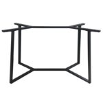 BISTRO 110X60X72εκ. ΜΑΚΡ/ΝΗ ΒΑΣΗ ΜΕΤΑΛΛΙΚΗ ΜΕ ΡΕΓ/ΡΟΥΣ ΜΑΥΡΗ