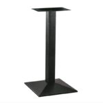 LIMA ΜΕΣΑΙΟΥ ΥΨΟΥΣ 45X45X98εκ.(Π/Ρ)ΒΑΣΗ ΜΕΤΑΛΛΙΚΗ ΜΕ ΡΕΓ/ΡΟΥΣ ΜΑΥΡΗ