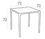 MANGO WHITE 72Χ72Χ72εκ. ΤΡΑΠΕΖΙ - Image 3