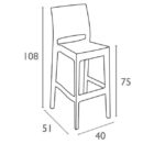 JAMAICA TAUPE ΣΚΑΜΠΟ ΠΟΛ/ΝΙΟΥ 40Χ51Χ108εκ. - Image 2