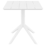 PARIS WHITE 70X70X74εκ. ΤΡΑΠΕΖΙ ΠΟΛ/ΝΙΟΥ