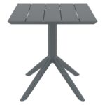 PARIS DARK GREY 70X70X74εκ. ΤΡΑΠΕΖΙ ΠΟΛ/ΝΙΟΥ