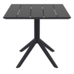 PARIS BLACK 80X80X74εκ. ΤΡΑΠΕΖΙ ΠΟΛ/ΝΙΟΥ