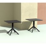 PARIS BLACK 80X80X74εκ. ΤΡΑΠΕΖΙ ΠΟΛ/ΝΙΟΥ - Image 3