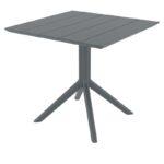 PARIS DARK GREY 80X80X74εκ. ΤΡΑΠΕΖΙ ΠΟΛ/ΝΙΟΥ - Image 2