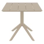 PARIS TAUPE 80X80X74εκ. ΤΡΑΠΕΖΙ ΠΟΛ/ΝΙΟΥ