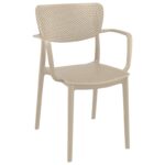Σετ Τραπεζαρίας 5τμχ Ares Loft Taupe 140Χ80Χ75εκ. - Image 2