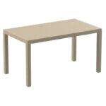 Σετ Τραπεζαρίας 5τμχ Ares Loft Taupe 140Χ80Χ75εκ. - Image 3