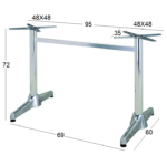 RUDO ΜΑΚΡ/ΝΗ 60Χ95X72εκ. (Σ/Ρ)ΒΑΣΗ ΑΛΟΥΜΙΝΙΟΥ ΜΕ ΡΕΓ/ΡΟΥΣ - Image 2
