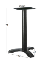 ASTOR 3ΝΥΧΗ 42Χ42Χ71εκ.(Π/Ρ)ΒΑΣΗ ΜΑΝΤΕΜΙ ΜΕ ΡΕΓ/ΡΟΥΣ ΜΑΥΡΗ - Image 2