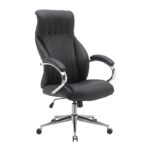 A8960 ΜΑΥΡΗ ΠΟΛΥΘΡΟΝΑ ΓΡΑΦΕΙΟΥ 65X72X49-120/58-129εκ.