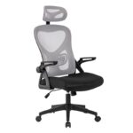 A8980 ΜΑΥΡO/ΓΚΡΙ MESH ΠΟΛΥΘΡΟΝΑ ΓΡΑΦΕΙΟΥ 59X63X46-113/56-122εκ.