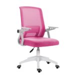 A1180W ΛΕΥΚΟ/ΡΟΖ MESH ΠΟΛ/ΝΑ ΓΡΑΦΕΙΟΥ 59Χ57Χ44-90/52-97εκ.