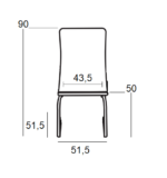 BM102 ΜΑΥΡΗ ΚΑΡΕΚΛΑ ΑΝΑΜΟΝΗΣ 51.5X51.5X50-90εκ. - Image 2