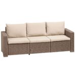 CALIFORNIA CAPPUCCINO 3ΘΕΣ.ΚΑΝΑΠ.ΜΕ ΜΑΞ. 199X68X72εκ.