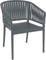 PORTOFINO DARK GREY ΠΟΛΥΘΡΟΝΑ ΠΟΛ/ΝΙΟΥ 58X58X80εκ.
