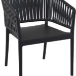PORTOFINO BLACK ΠΟΛΥΘΡΟΝΑ ΠΟΛ/ΝΙΟΥ 58X58X80εκ.