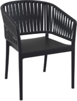 PORTOFINO BLACK ΠΟΛΥΘΡΟΝΑ ΠΟΛ/ΝΙΟΥ 58X58X80εκ.