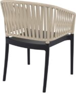 PORTOFINO BLACK/TAUPE ΠΟΛΥΘΡΟΝΑ ΠΟΛ/ΝΙΟΥ 58X58X80εκ. - Image 2