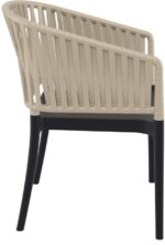 PORTOFINO BLACK/TAUPE ΠΟΛΥΘΡΟΝΑ ΠΟΛ/ΝΙΟΥ 58X58X80εκ. - Image 3